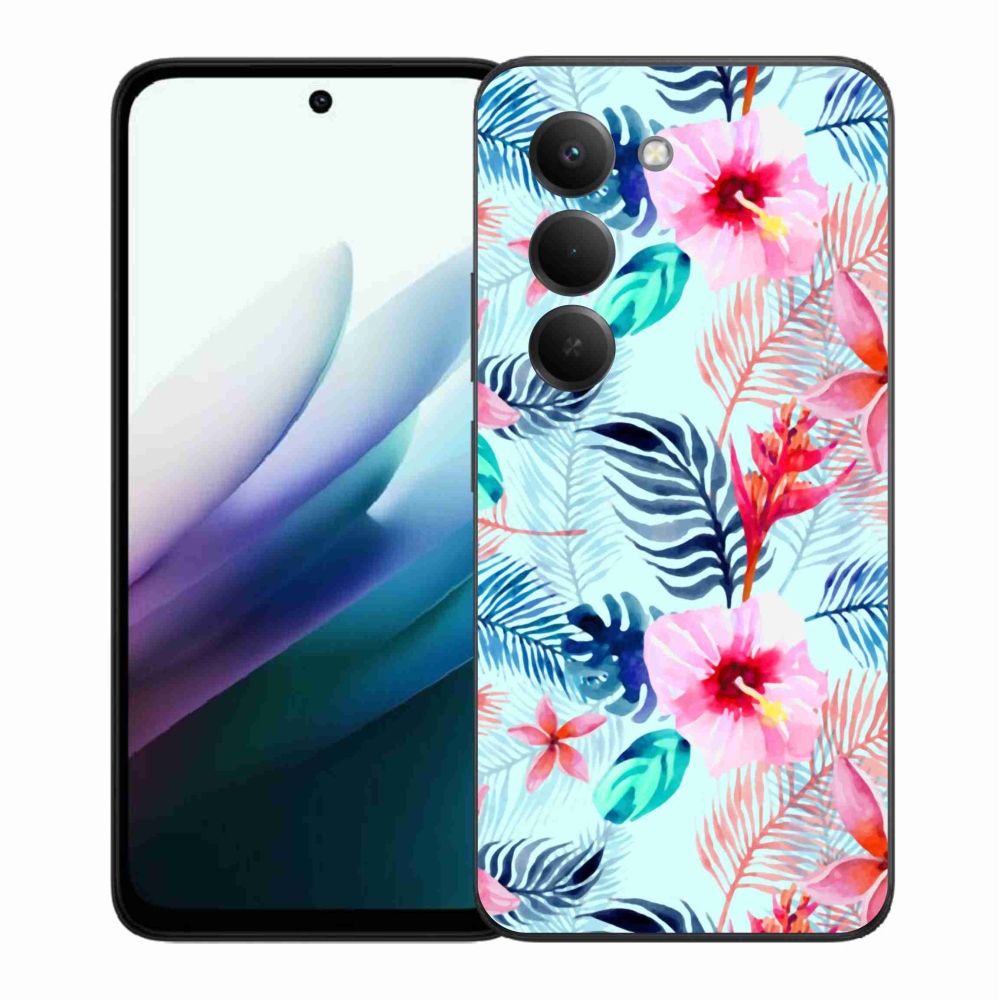 Gélový kryt mmCase na Xiaomi Redmi 15 4G/5G (171mm) - kvety