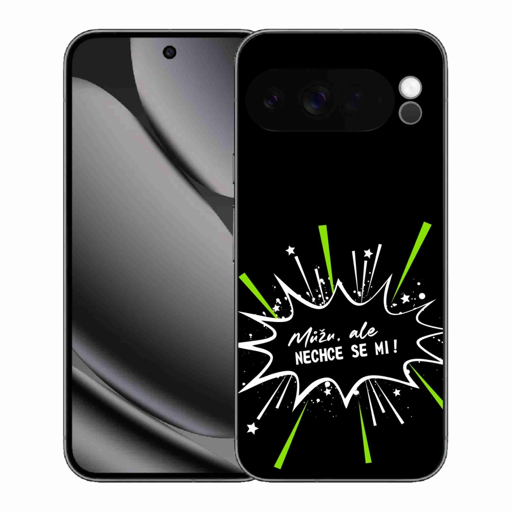 Gélový kryt mmCase na Google Pixel 10 Pro XL - vtipný text 11 čierne pozadie