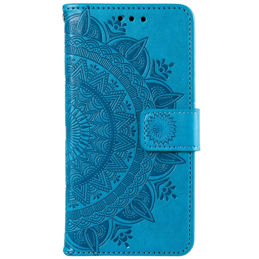 Mandala knižkové púzdro na Xiaomi Redmi Note 14 5G - modré