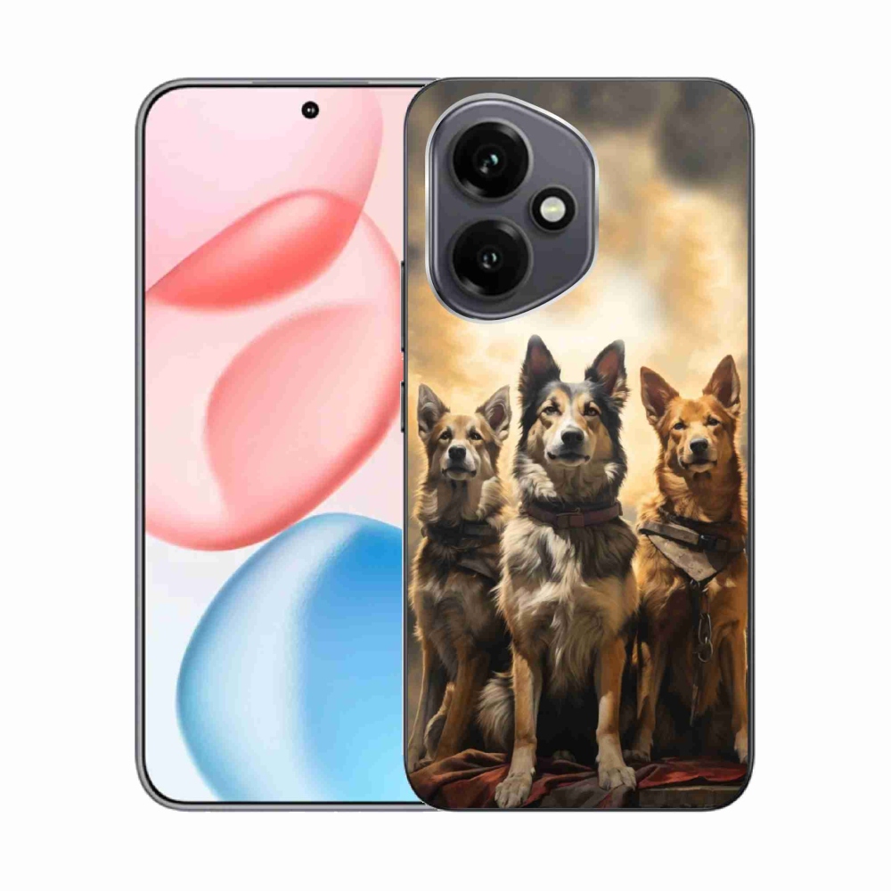 Gélový kryt mmCase na Honor 400 - tri psy