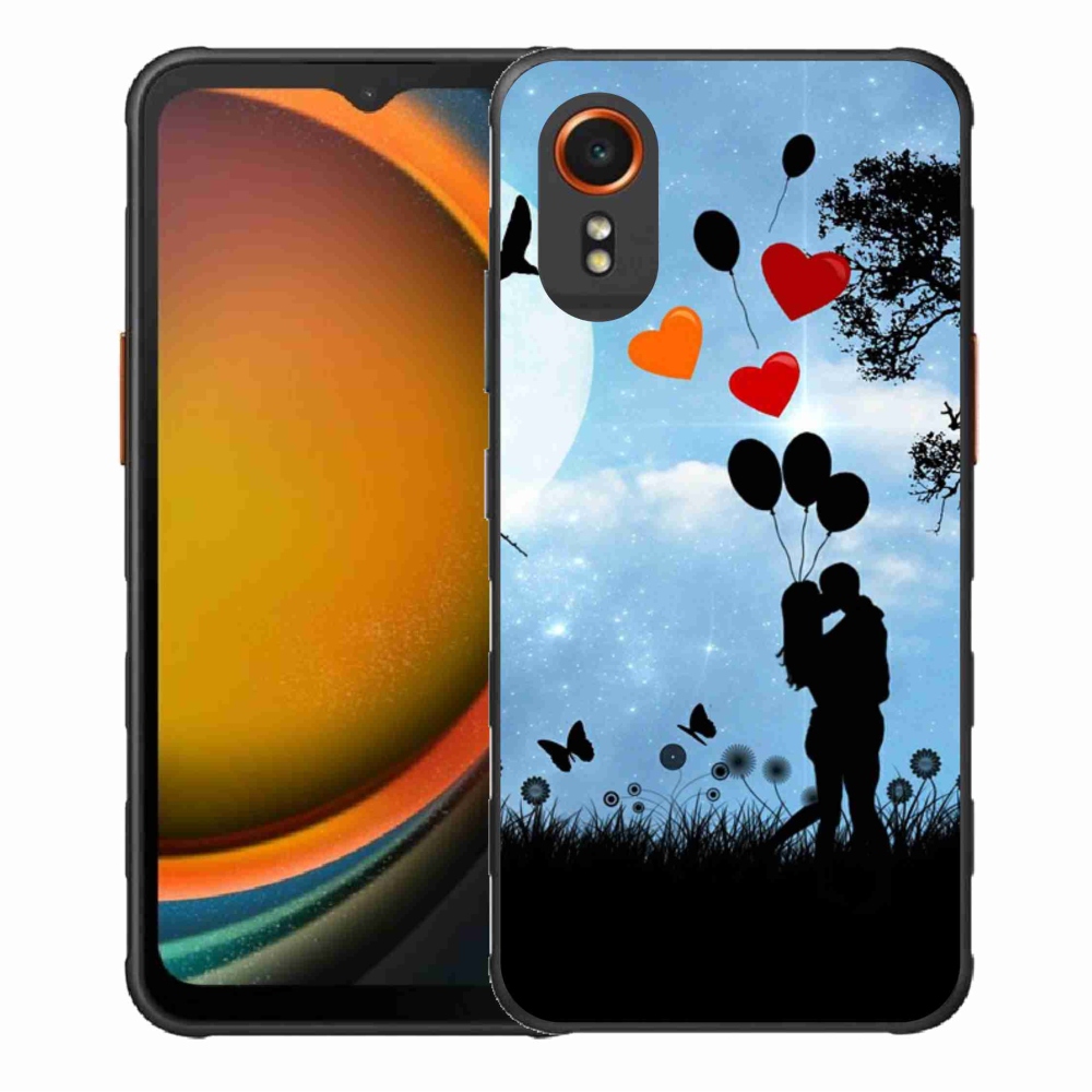 Gélový obal mmCase na Samsung Galaxy Xcover 7 - zamilovaný pár