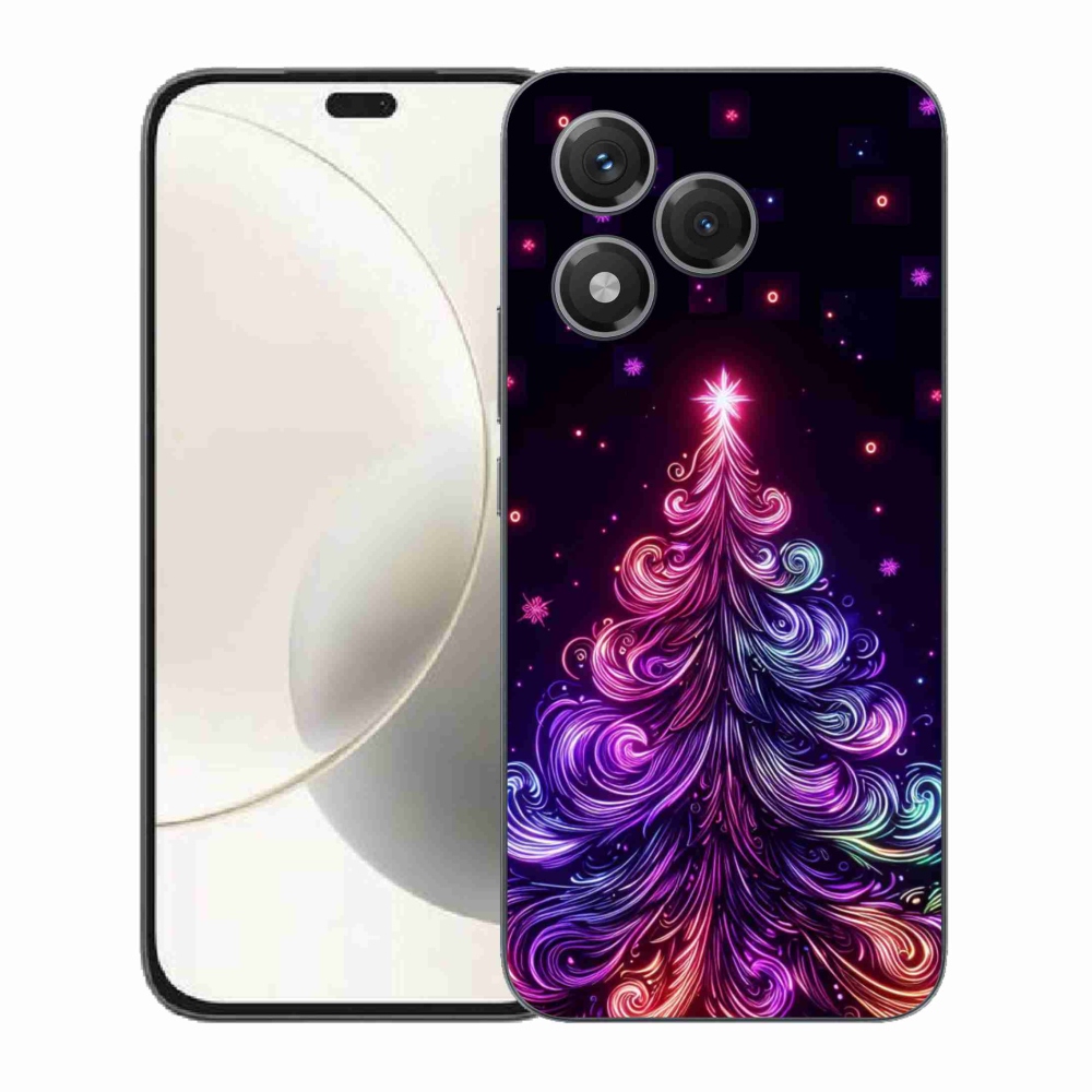 Gélový kryt mmCase na Honor 400 Lite - neónový vianočný stromček 1