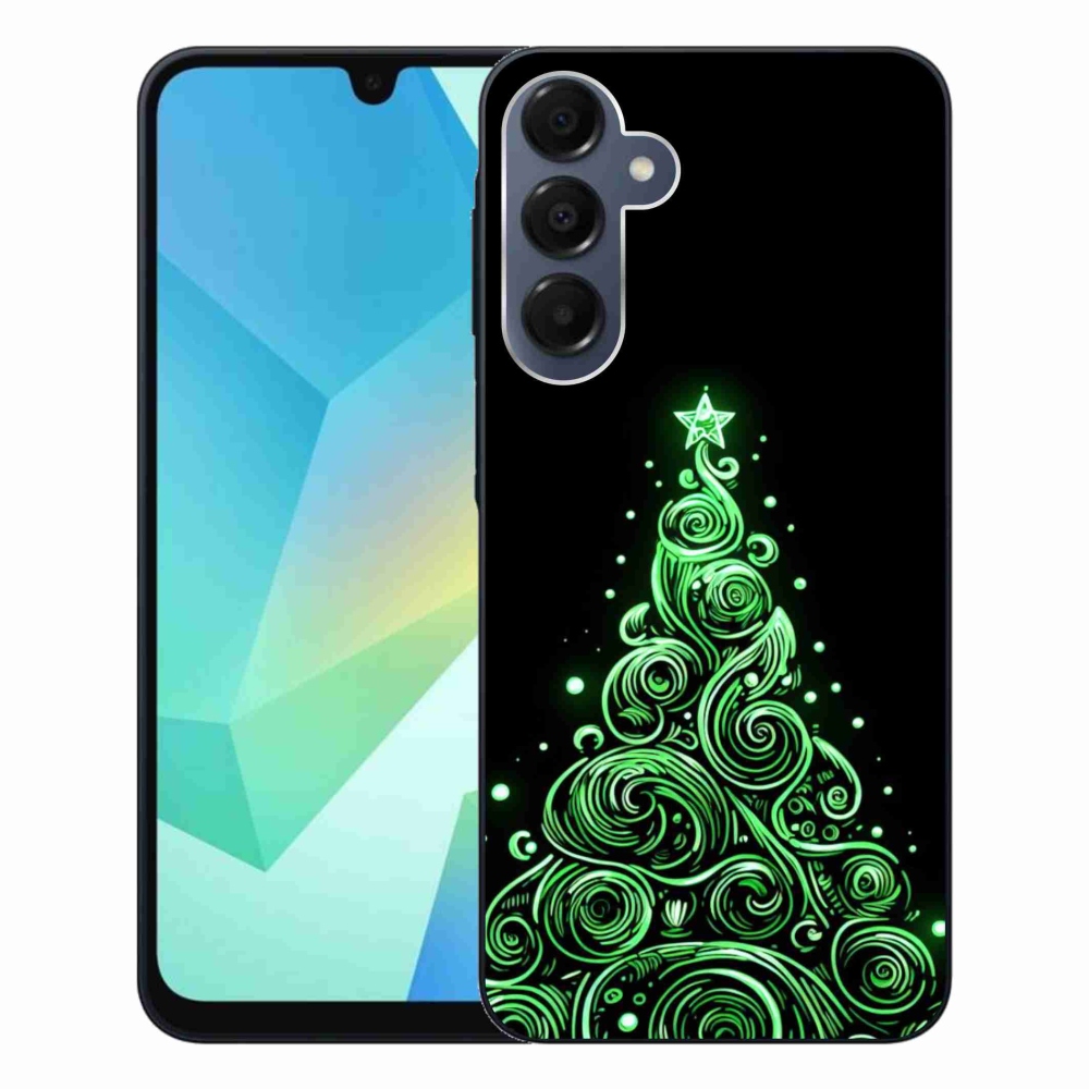 Gélový kryt mmCase na Samsung Galaxy A16 4G/5G - neónový vianočný stromček 3
