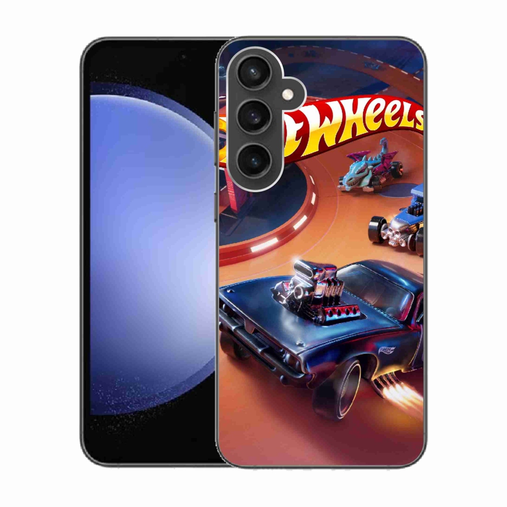 Gélový kryt mmCase na Samsung Galaxy S23 FE - hot wheels