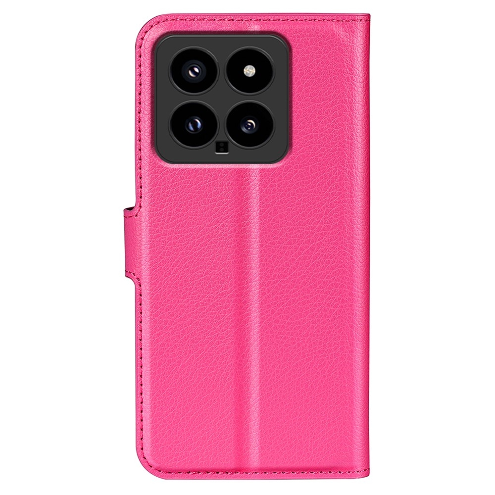 Litchi knižkové púzdro na Xiaomi 14 - rose