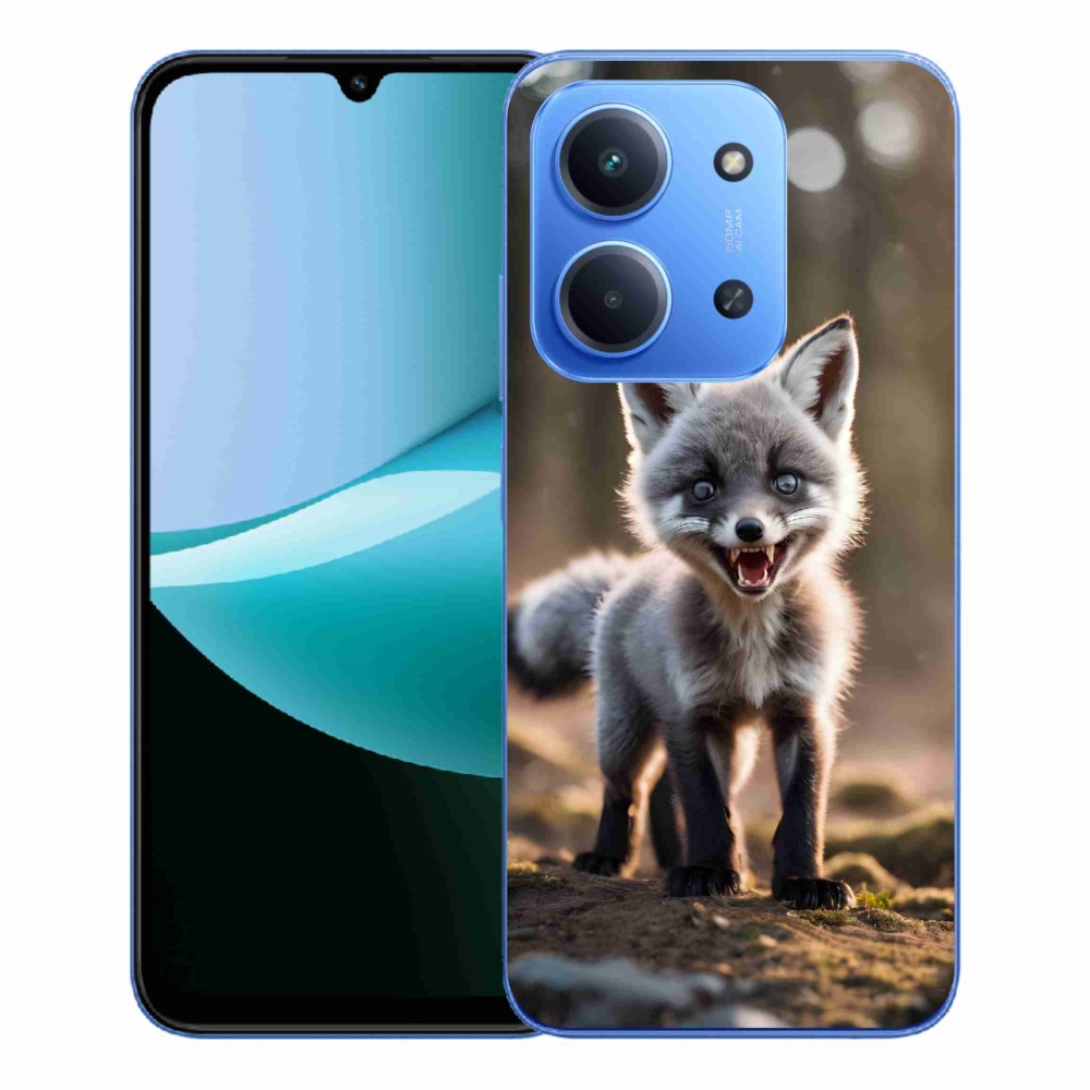 Gélový kryt mmCase na Xiaomi Redmi 15C 4G/5G (173mm) - rozzúrená líška