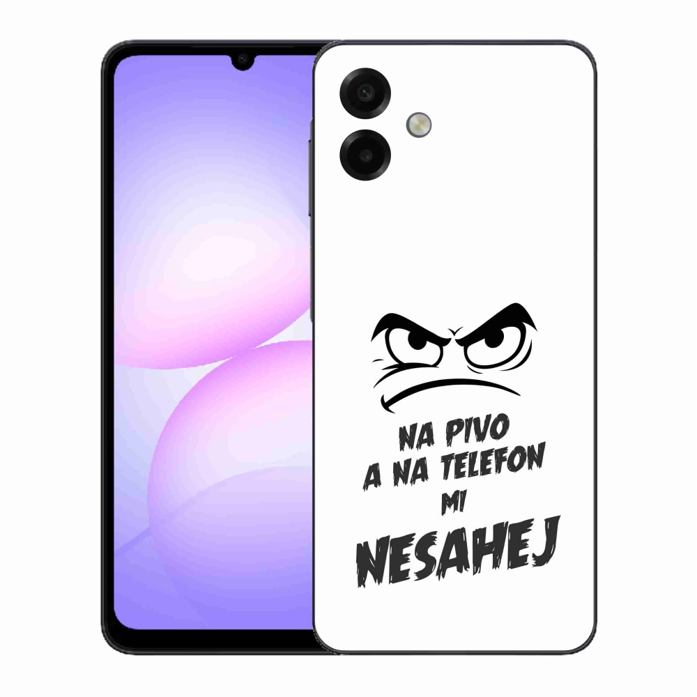 Gélový kryt mmCase na Samsung Galaxy A07 4G - pivný motív 2 biele pozadie