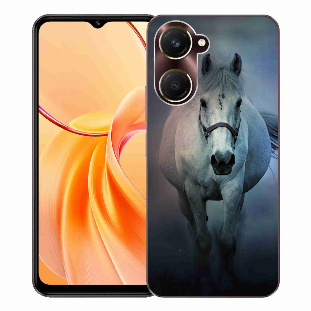 Gélový kryt mmCase na Vivo Y28s 5G - bežiaci biely kôň