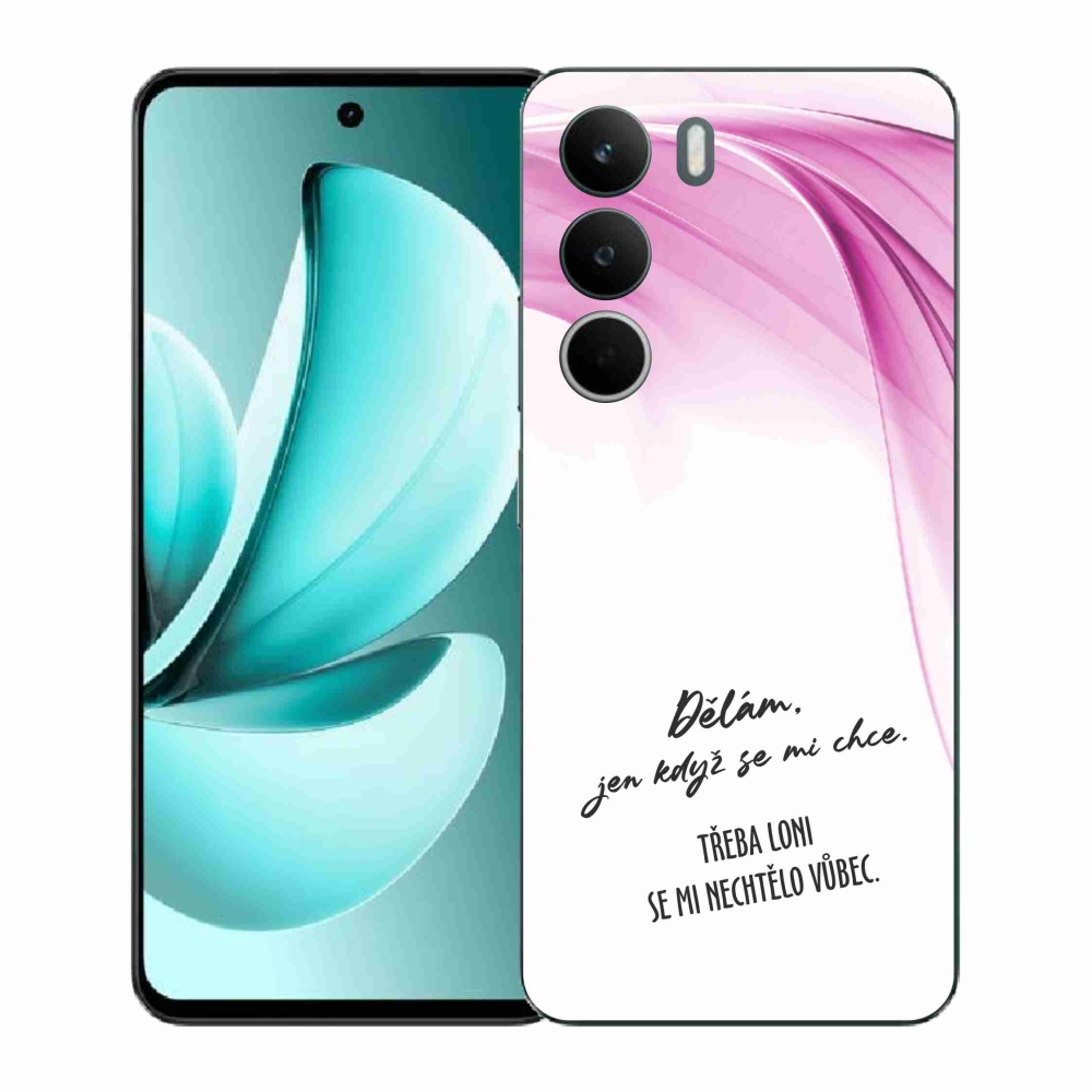 Gélový kryt mmCase na Realme C71 - vtipný text 12 biele pozadie