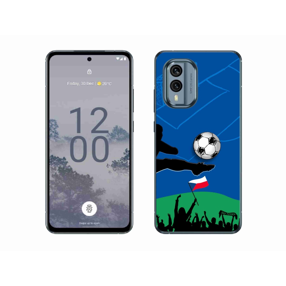 Gélový kryt mmCase na Nokia X30 5G - fanúšikovia futbalu