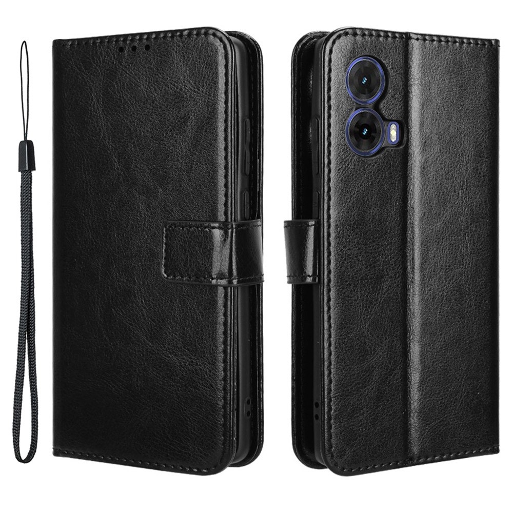 Crazy knižkové púzdro na Motorola Moto G85 5G - čierne