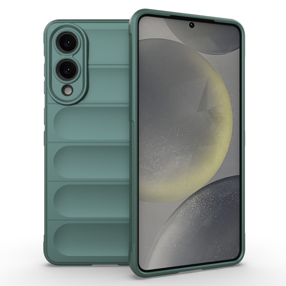 Rugg odolný gélový obal na Samsung Galaxy S25 Edge - zelený