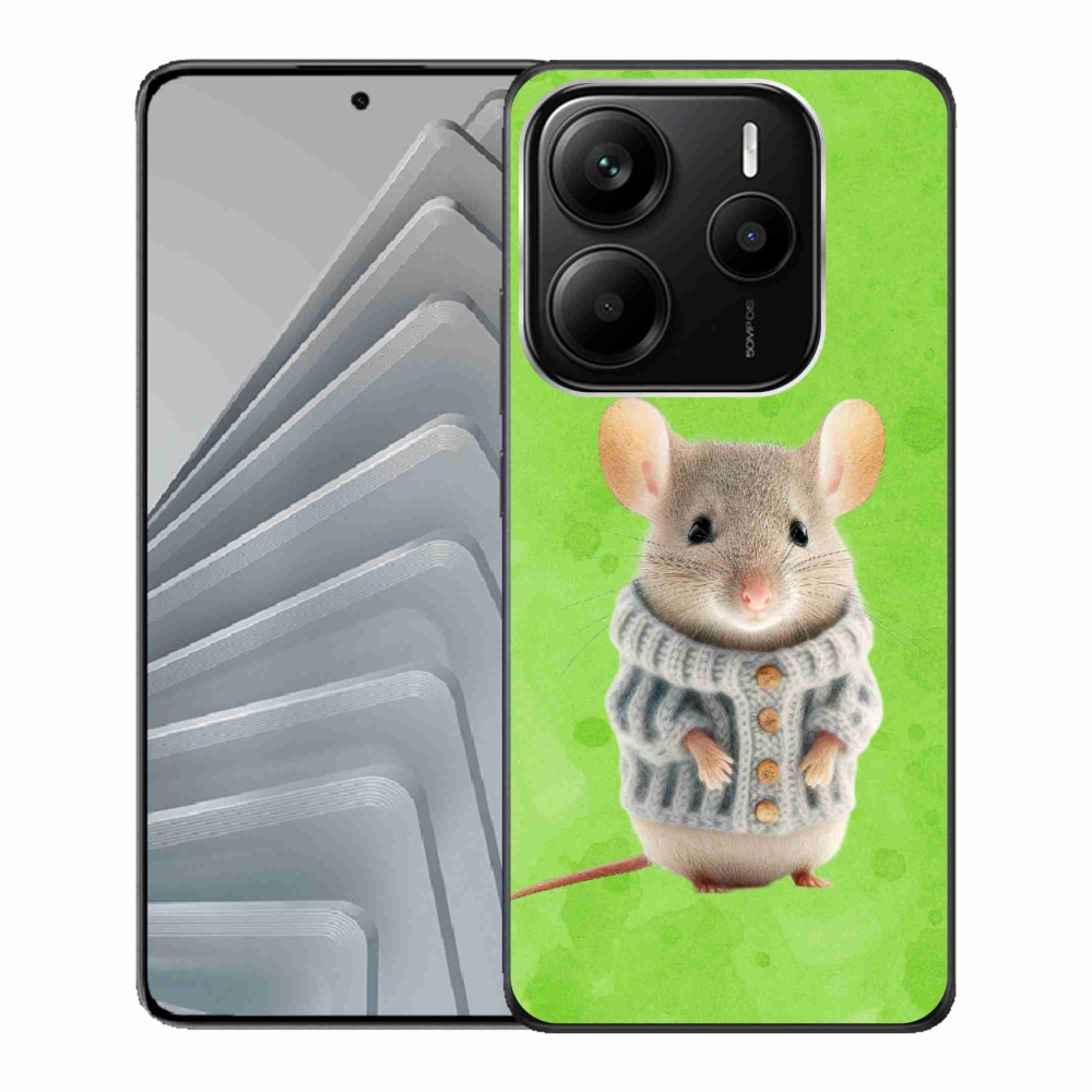 Gélový kryt mmCase na Xiaomi Redmi Note 14 5G - myška vo svete