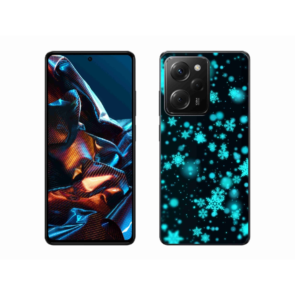 Gélový kryt mmCase na Xiaomi Poco X5 Pro 5G - snehové vločky 1