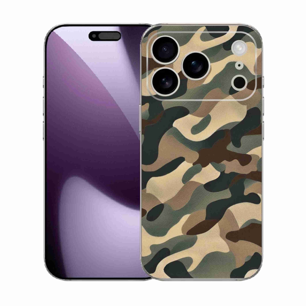 Gélový kryt mmCase na iPhone 17 Pro - maskáčový vzor 11
