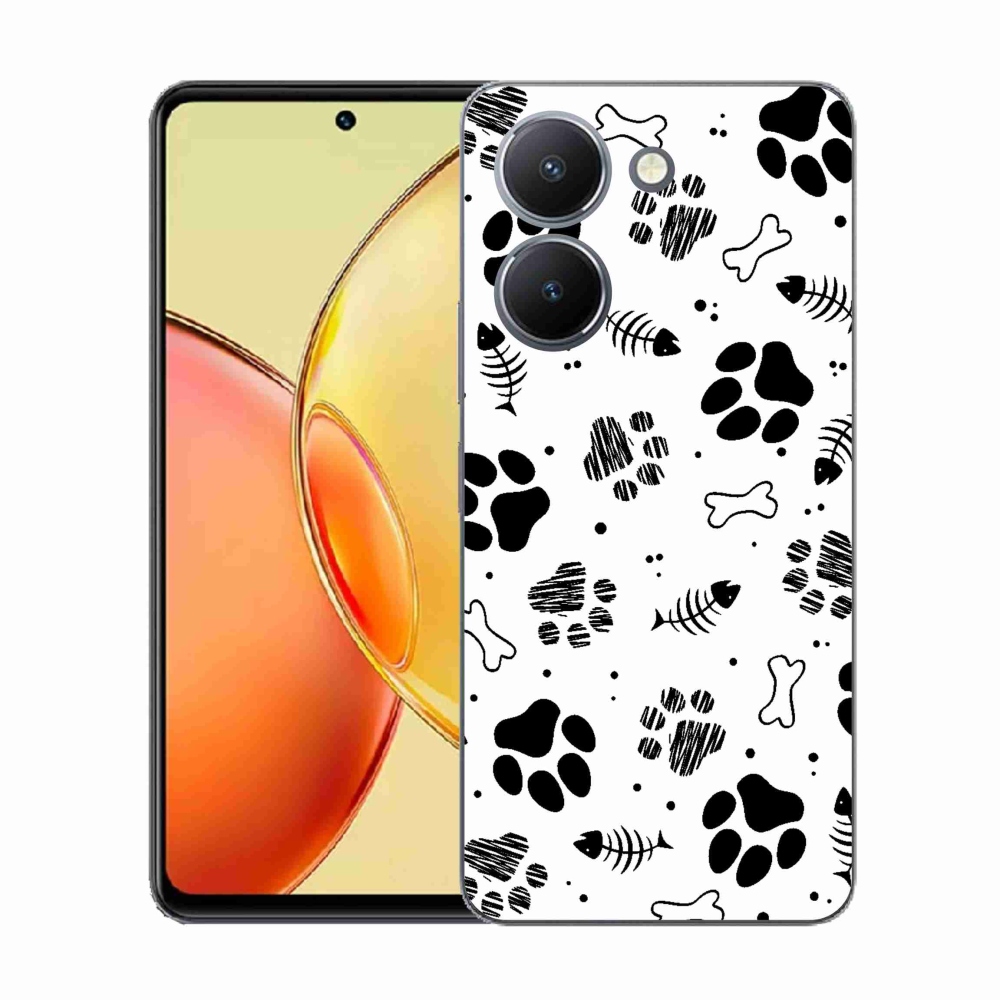 Gélový kryt mmCase na Vivo Y36 - psie labky 1