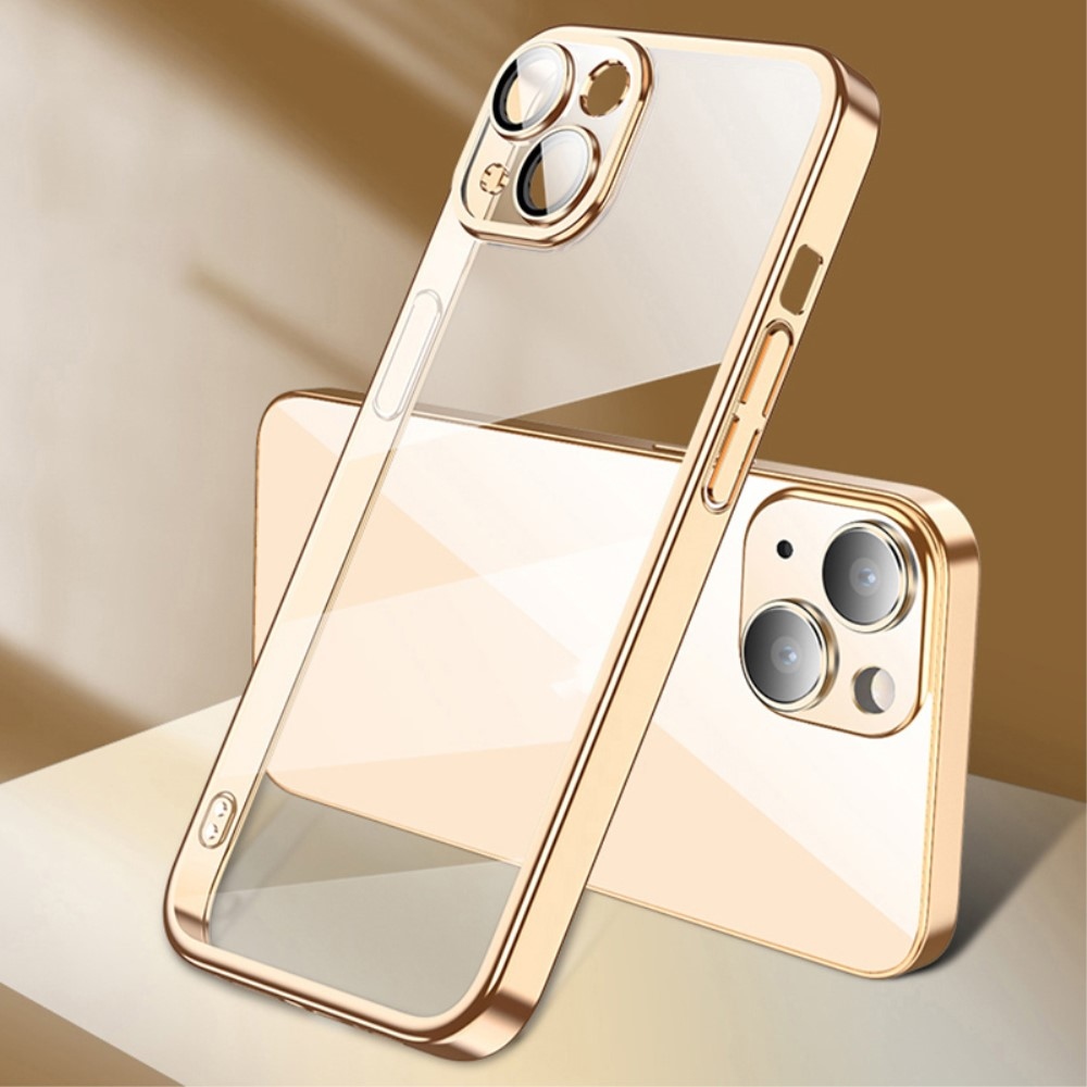 X-Level gélový obal s pevným chrbtom na iPhone 15 - zlatý