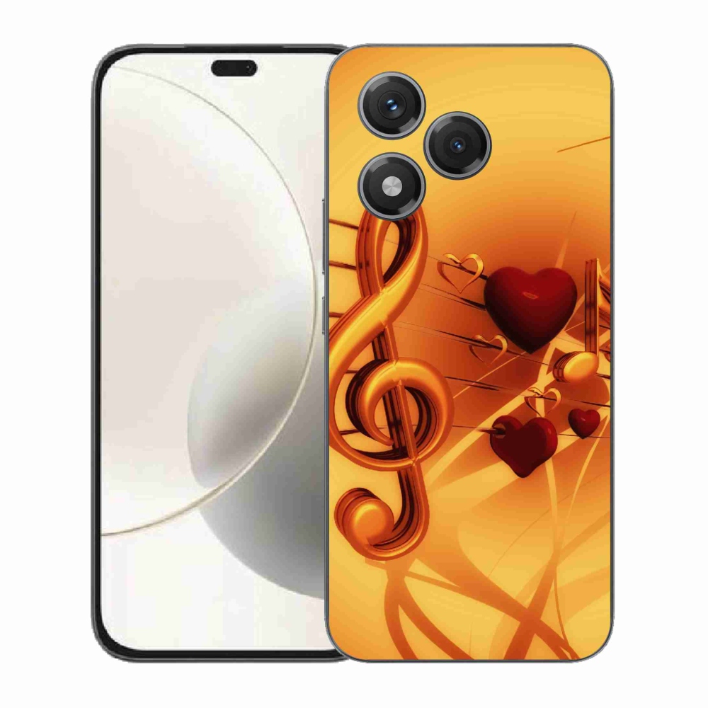 Gélový kryt mmCase na Honor 400 Lite - noty