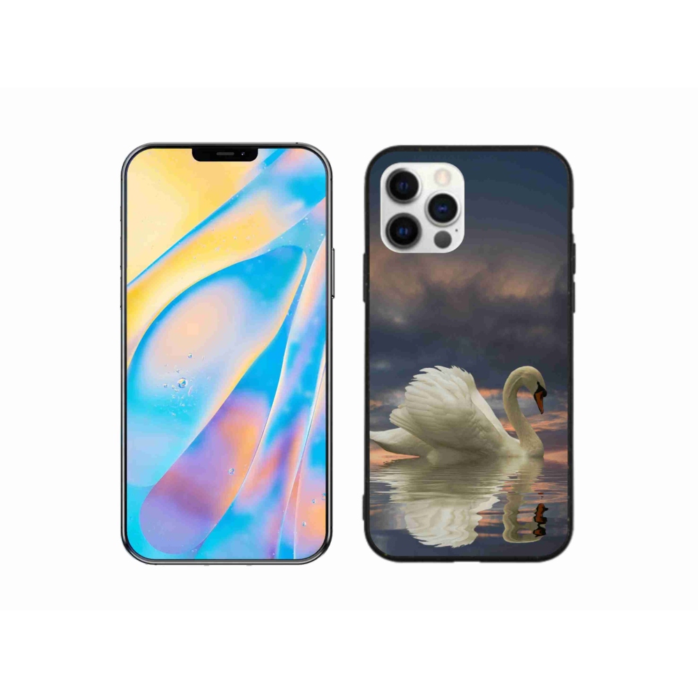 Gélový kryt mmCase na iPhone 12 Pro - labuť