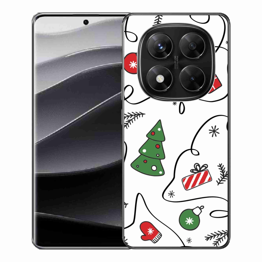 Gélový kryt mmCase na Xiaomi Redmi Note 14 Pro 5G/Poco X7 5G - vianočné motívy