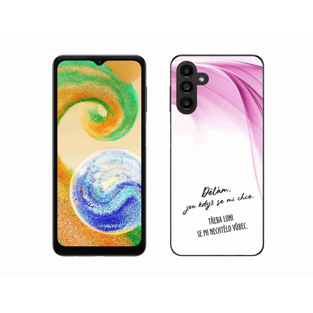 Gélový kryt mmCase na Samsung Galaxy A04s (164.7x76.7x9.1mm) - vtipný text 12 biele pozadie