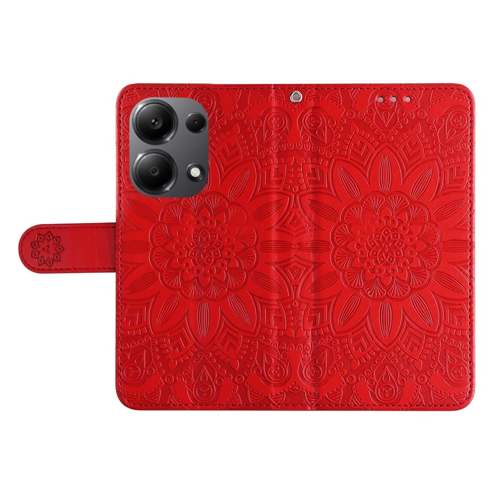 Sunflower knižkové púzdro na Xiaomi Redmi Note 14S/Note 13 Pro 4G/Poco M6 Pro - červené