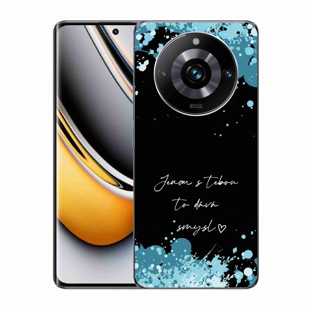 Gélový kryt mmCase na Realme 11 Pro/11 Pro+ - zamilovaný text čierne pozadie