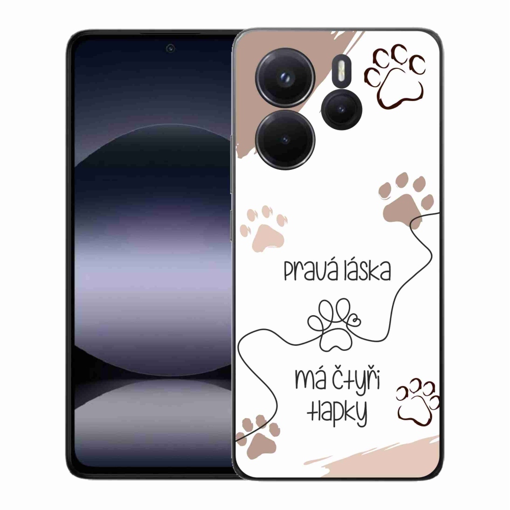 Gélový kryt mmCase na Xiaomi Redmi Note 14 - psí motív 1 biele pozadie