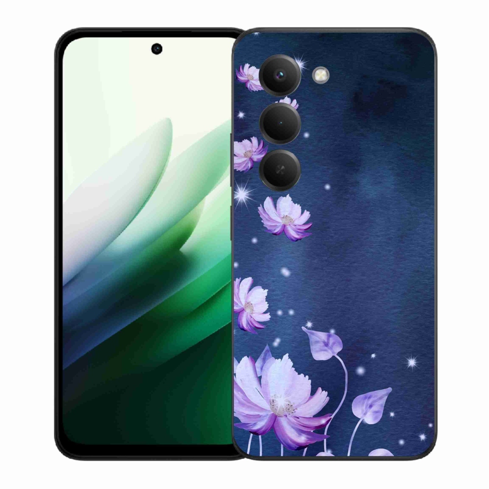 Gélový kryt mmCase na Xiaomi Redmi 15 5G (169mm) - padajúce kvety