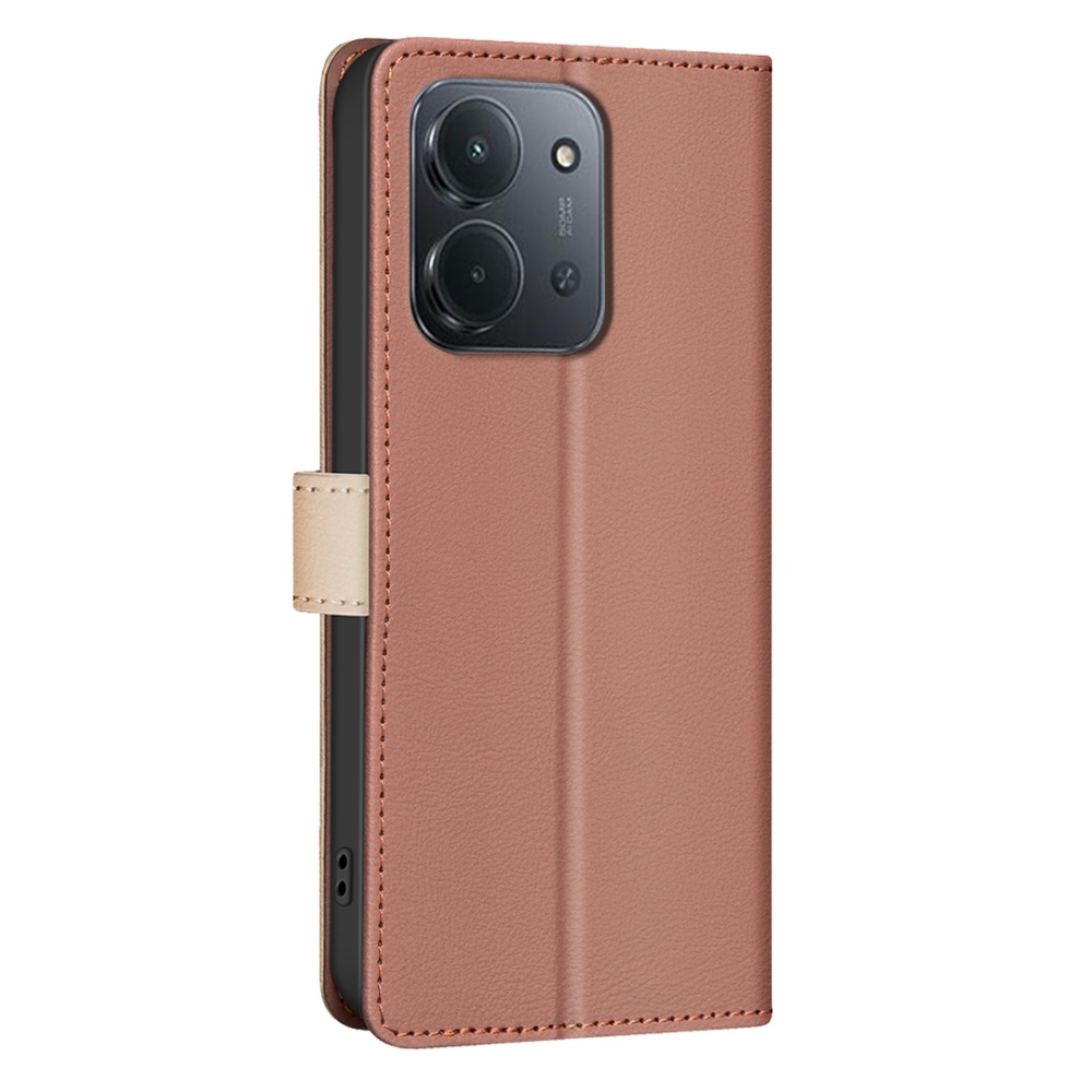 BNF DUO knižkové púzdro na Xiaomi Redmi 15C 4G/5G (173mm) - hnedé
