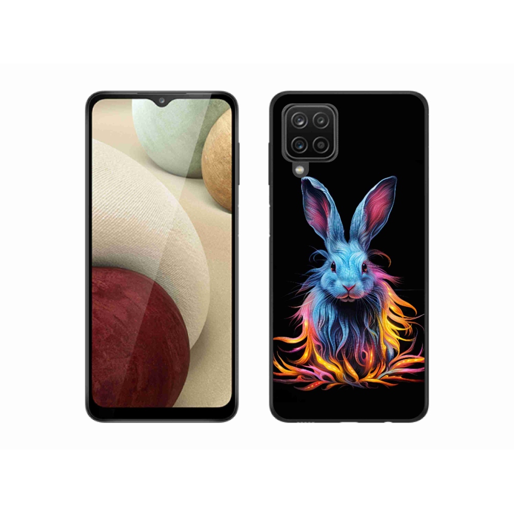 Gélový kryt mmCase na Samsung Galaxy A12 - abstraktný zajac