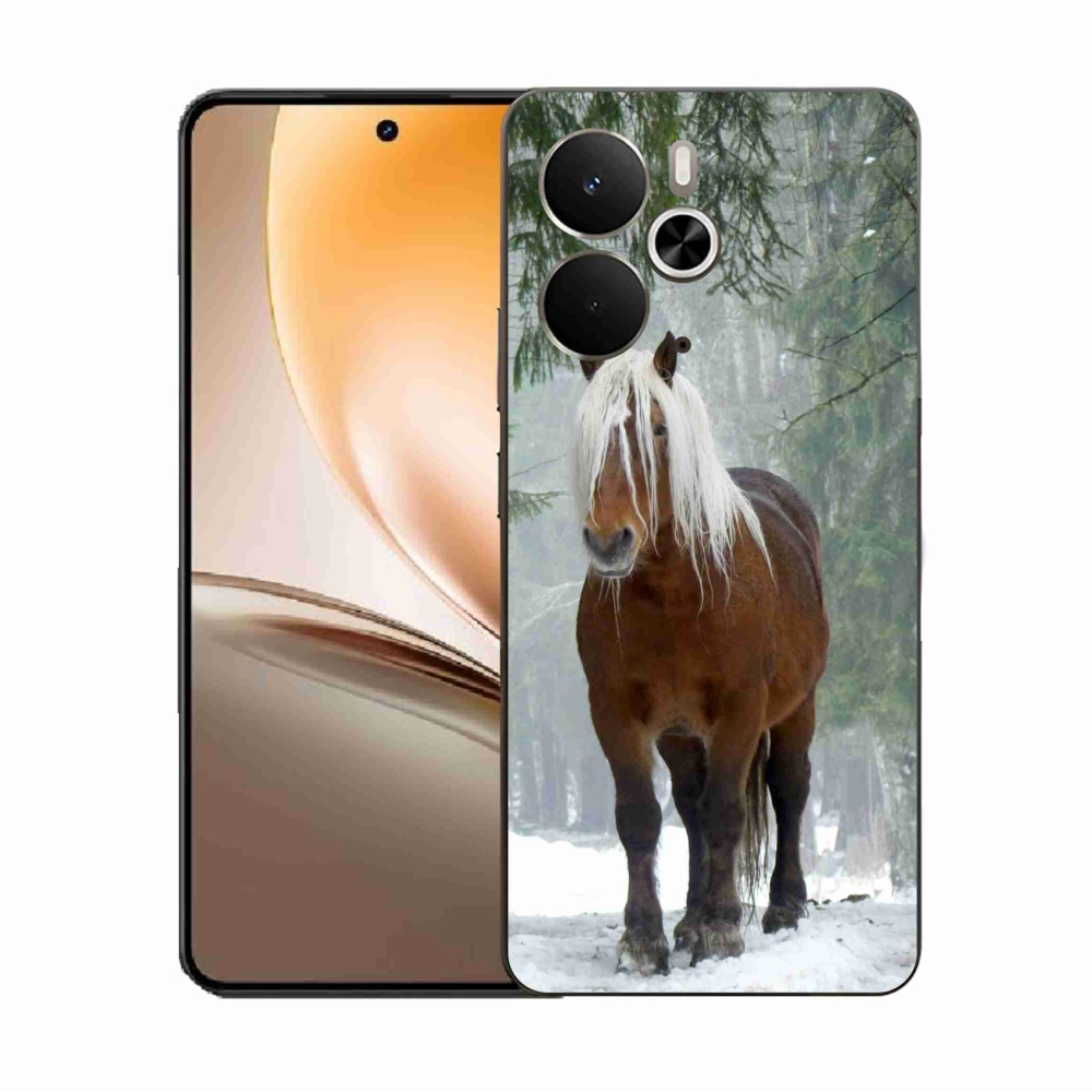 Gélový kryt mmCase na Realme 14 5G - kôň v lese