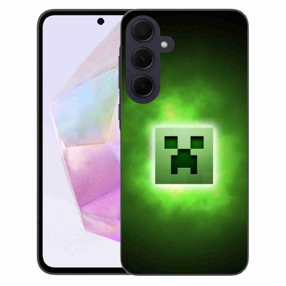 Gélový kryt mmCase na Samsung Galaxy A35 5G - minecraft