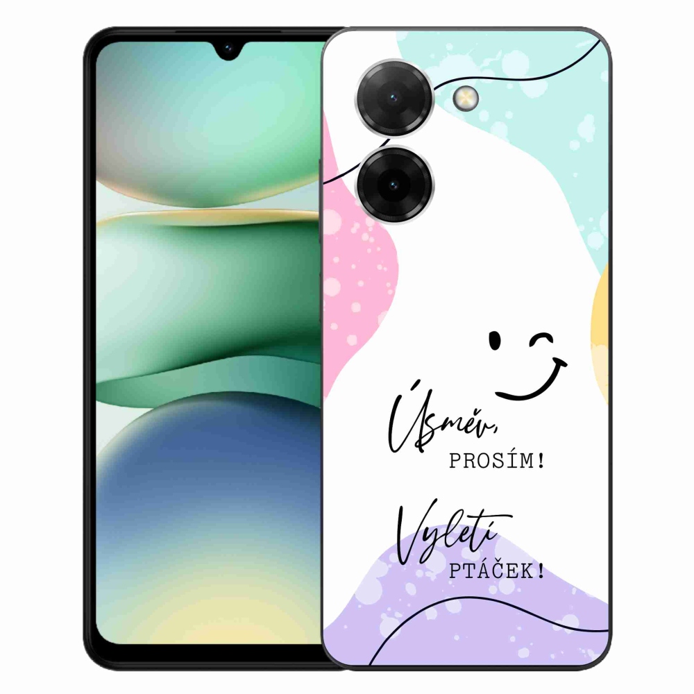 Gélový kryt mmCase na Xiaomi Redmi A5 (171.7x77.8x8.3mm) - vtipný text 4 biele pozadie
