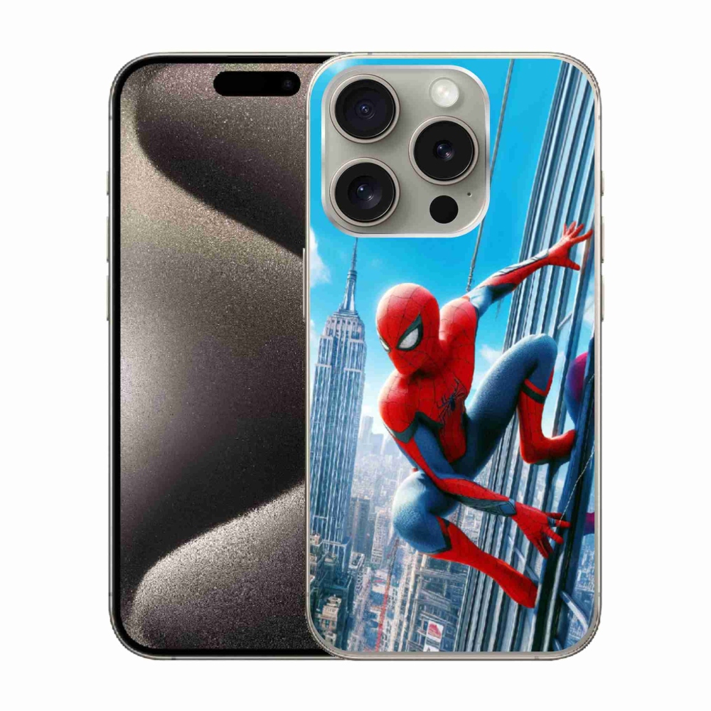 Gélový kryt mmCase na iPhone 15 Pro - spiderman