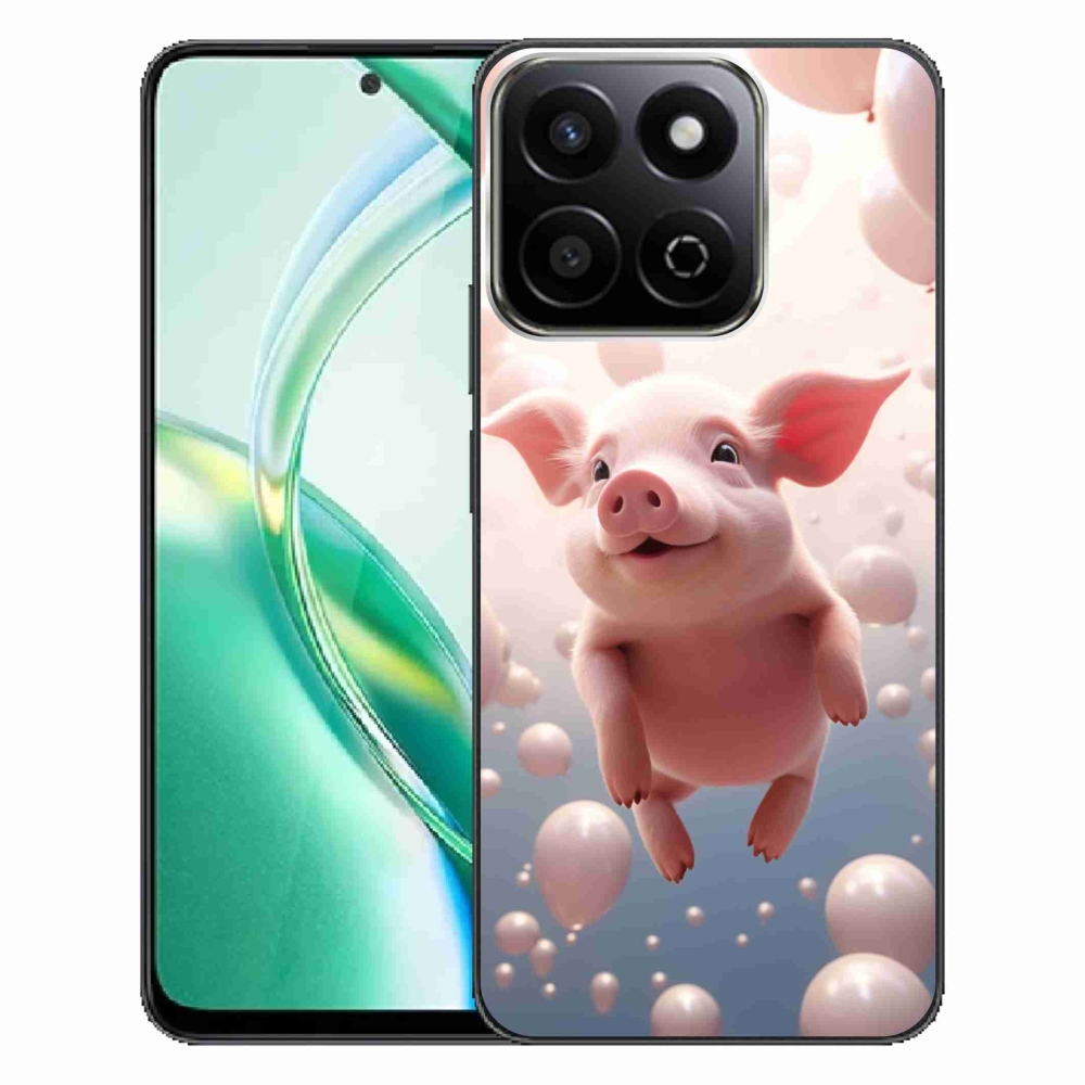 Gélový kryt mmCase na Honor 200 Smart 5G - prasiatko s balónikmi