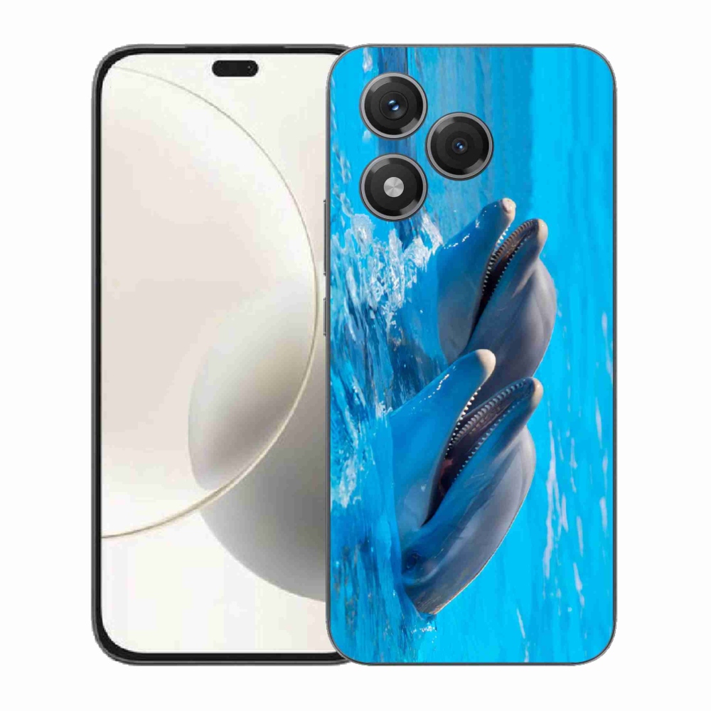 Gélový kryt mmCase na Honor 400 Lite - delfíny