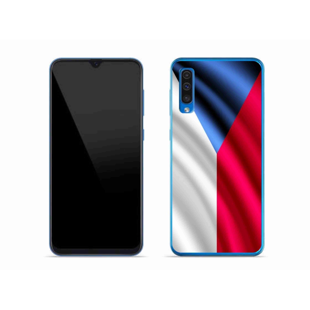 Gélový kryt mmCase na mobil Samsung Galaxy A50 - česká vlajka