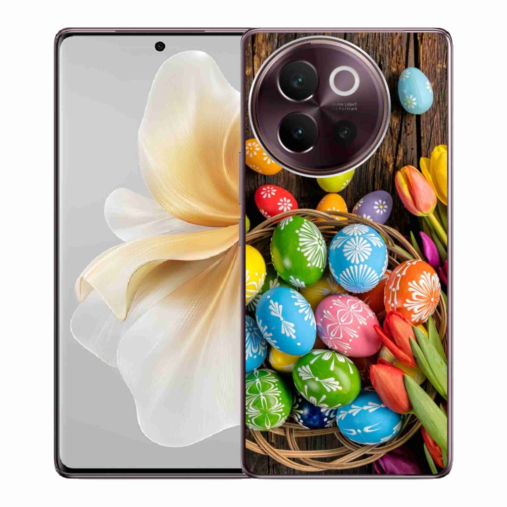 Gélový kryt mmCase na Vivo V40 Lite 5G - veľkonočné vajíčka