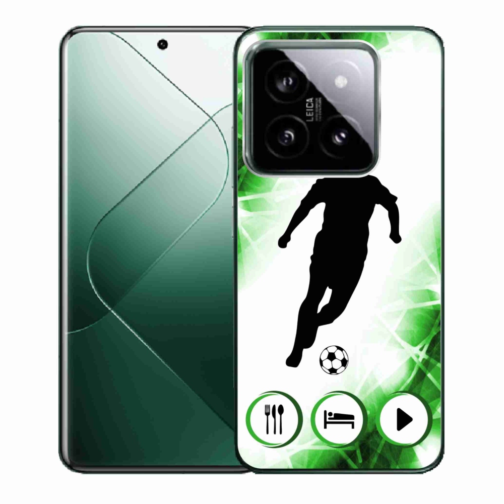 Gélový kryt mmCase na Xiaomi 14 - futbalista