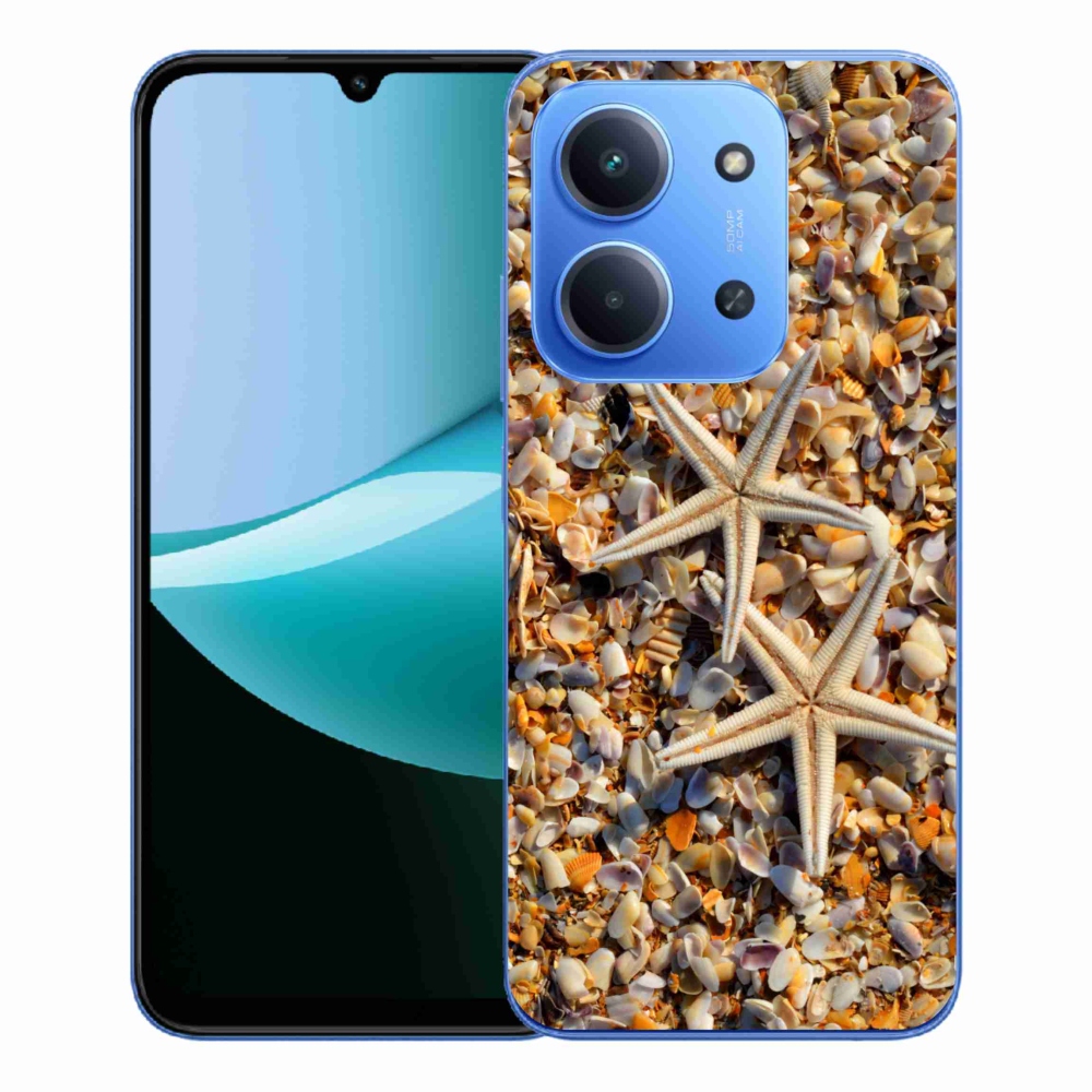 Gélový kryt mmCase na Xiaomi Redmi 15C 4G/5G (173mm) - morské hviezdice