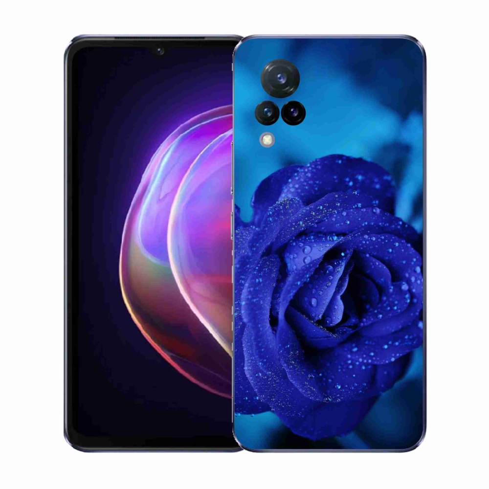 Gélový kryt mmCase na Vivo V21 4G/5G - modrá ruža