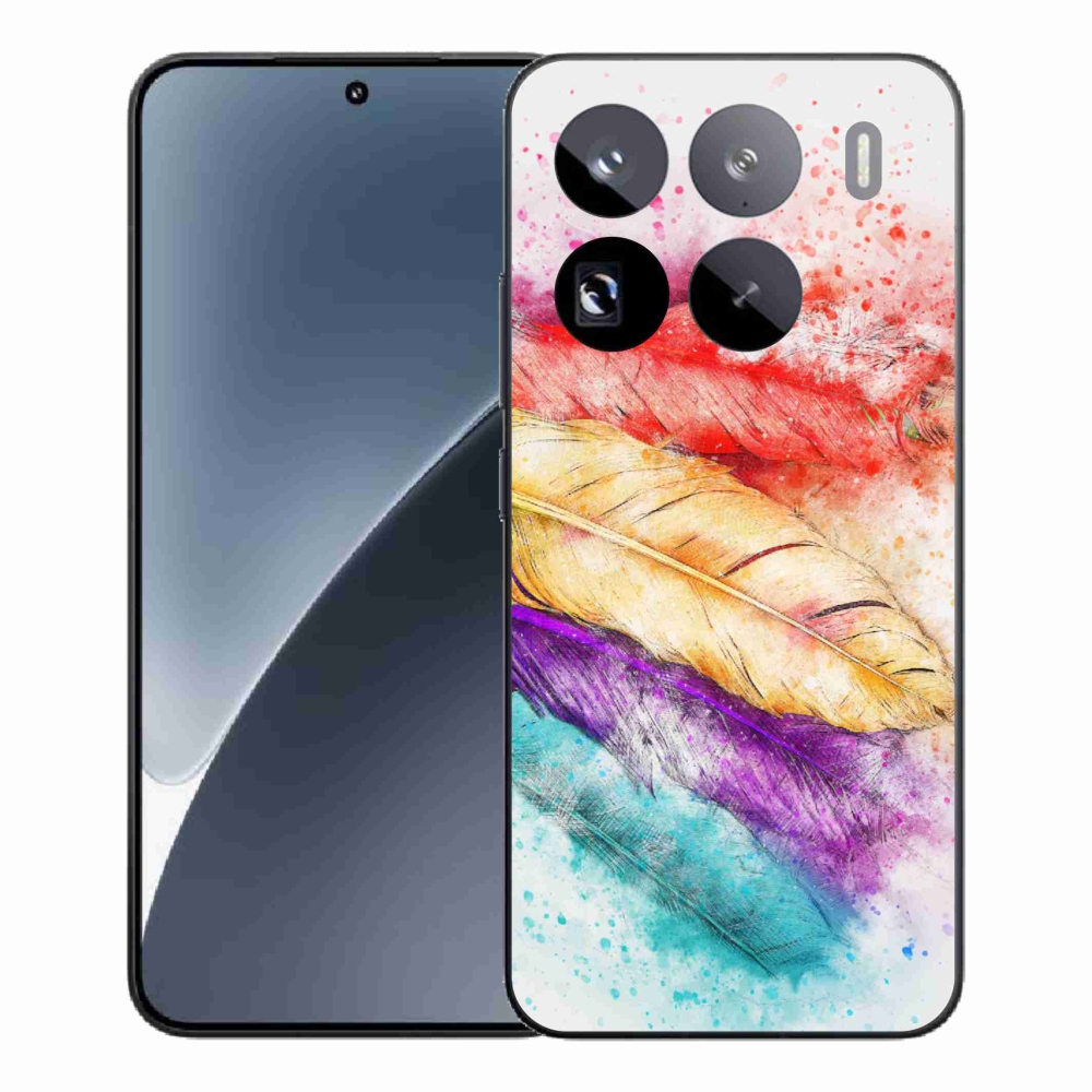 Gélový kryt mmCase na Xiaomi 15 Pro - farebné perie