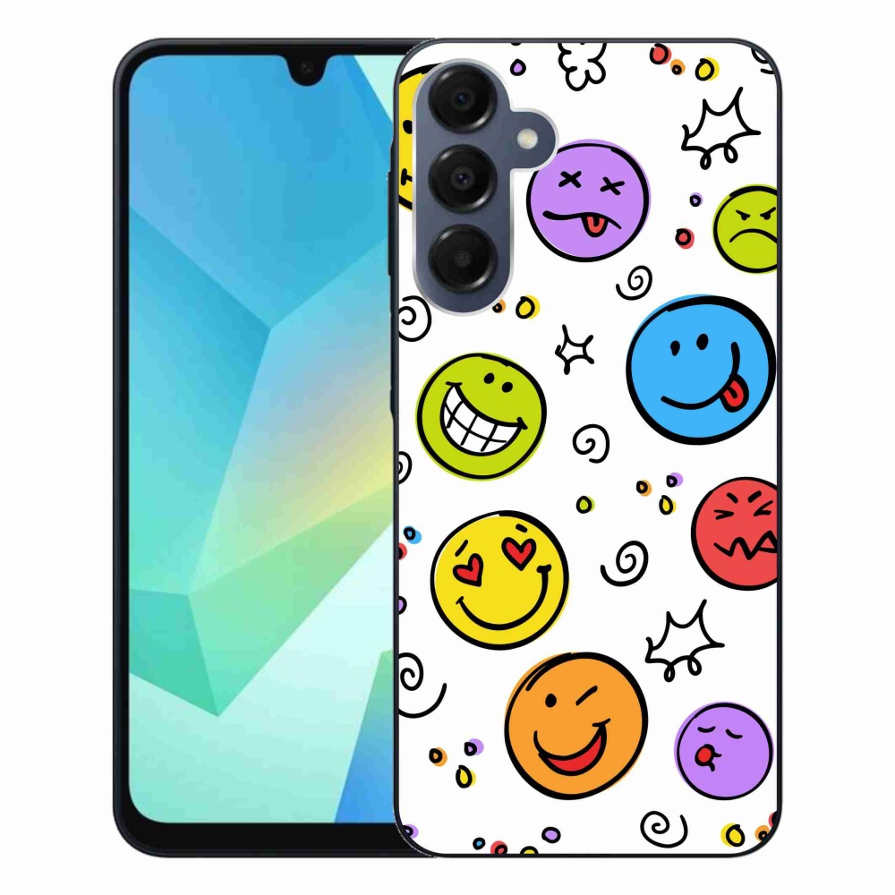 Gélový kryt mmCase na Samsung Galaxy A16 4G/5G - smajlíci