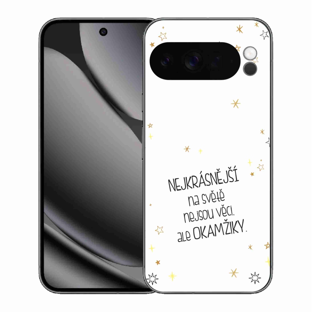 Gélový kryt mmCase na Google Pixel 10 Pro XL - citát 4 biele pozadie
