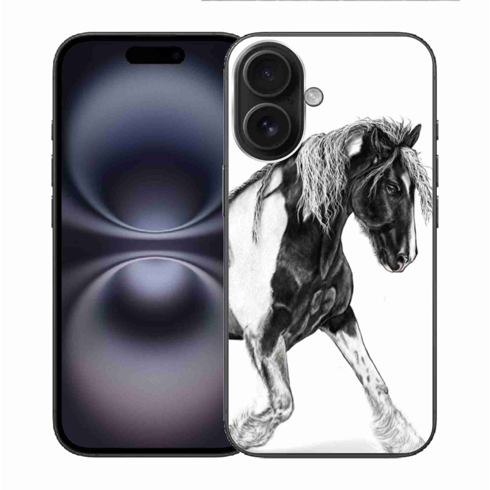 Gélový kryt mmCase na iPhone 16 - kôň