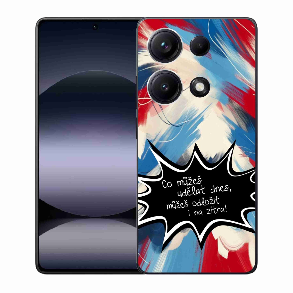 Gélový kryt mmCase na Xiaomi Redmi Note 14S - vtipný text 9 čierne pozadie