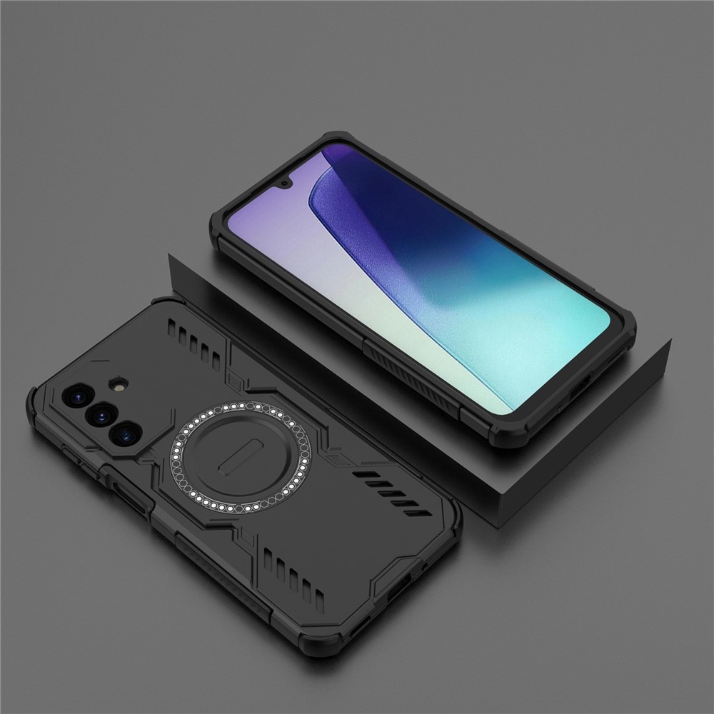 Hollow odolný kryt s MagSafe na Samsung Galaxy A17 5G - čierny