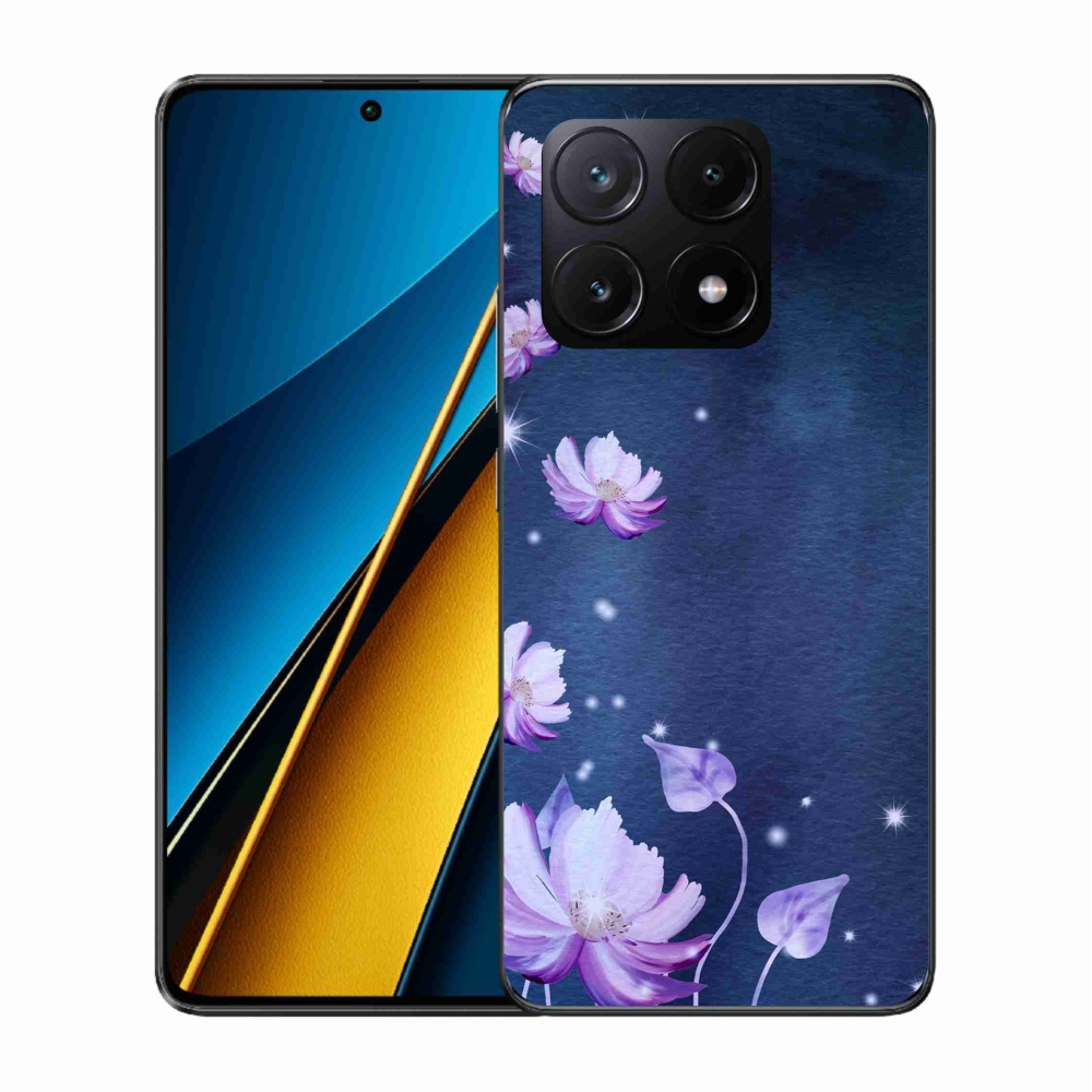 Gélový obal mmCase na Xiaomi Poco X6 Pro 5G - padajúce kvety