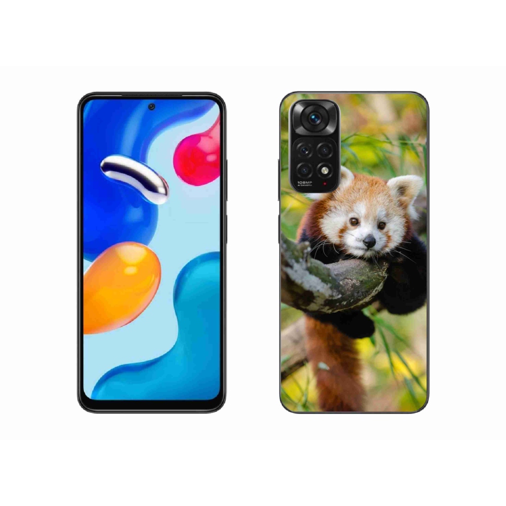 Gélový kryt mmCase na Xiaomi Redmi Note 11 4G - panda červená